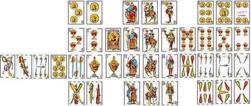 Cartas del juego de Truco